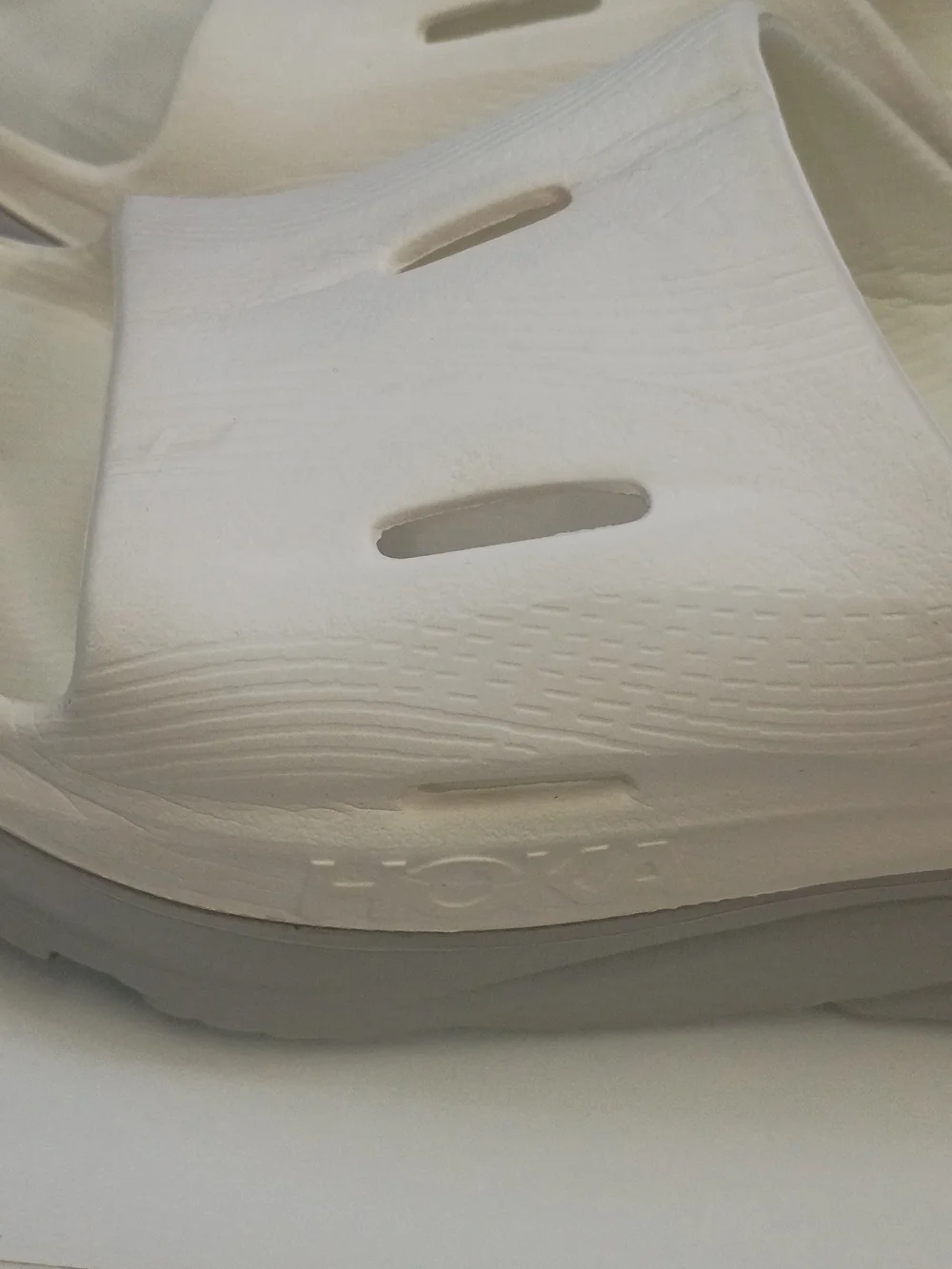 Hoka Men's 8 Women's 10 White Slip On Sandals